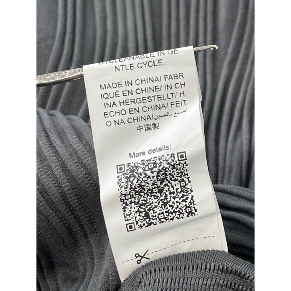 Dazy Shirt Size XL Textured Button Front Long Sleeve Gray Career Business Casual - Picture 7 of 8